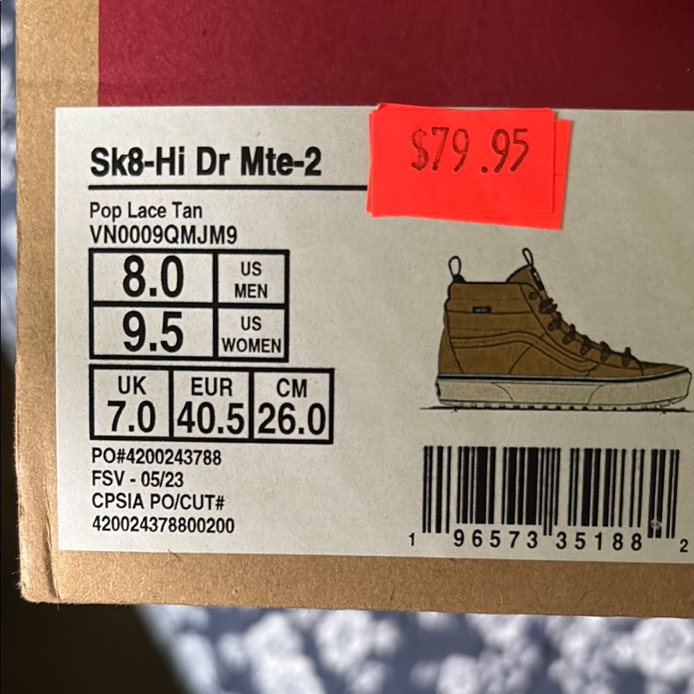 Vans Tan Sneakers Sk8-Hi Dr Mte-2